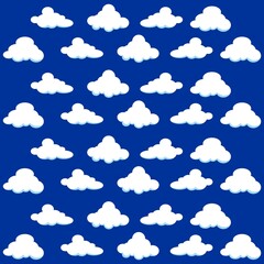 cloud pattern background vector design