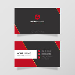 Corporate business card template design.