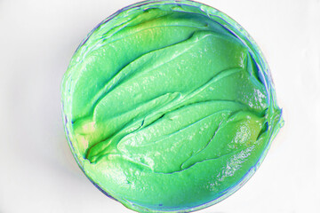 Cosmetic texture for face and body. Spa Selective focus.