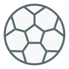 Illustration of Soccer ball design icon