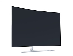 LED TV isolated on white background 3d model 