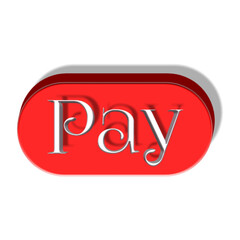 Pay Button Red Icon