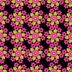 Colored Flowers Pattern