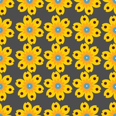 Colored Flowers Pattern