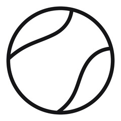 Illustration of  Tennis ball design icon
