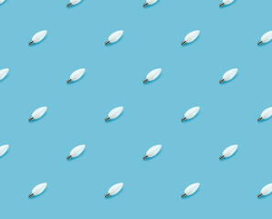 green energy concept. seamless pattern led lamp on blue background.