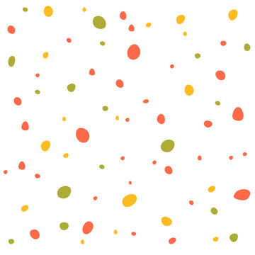 Colorful spots on a white background. Vector seamless pattern