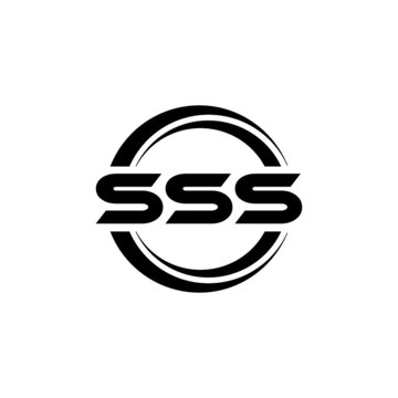 SSS letter logo design with white background in illustrator, vector logo modern alphabet font overlap style. calligraphy designs for logo, Poster, Invitation, etc.