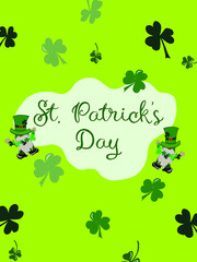 Vector illustration of Happy Saint Patrick's Day