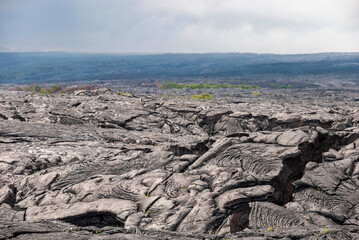 Fototapeta na wymiar volcanic landscape in island