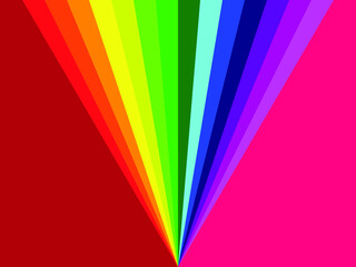 Vector illustration with rainbow colors background