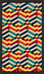 3d isometric pattern vector in soft or pastel colors, 3d cubes abstract background
