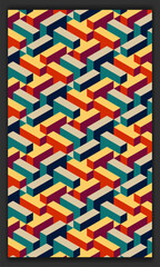 3d isometric pattern vector in soft or pastel colors, 3d cubes abstract background