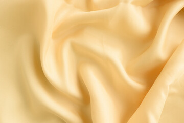 Smooth elegant yellow silk can use as background