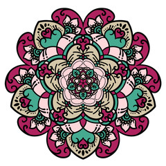 マンダラアート(花・葉・自然)