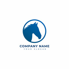 Horse logo vector design template