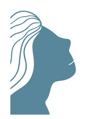 Relaxed smiling woman vector