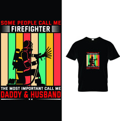 Firefighter Husband T-Shirt Design