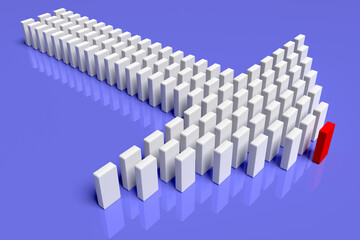 Fototapeta premium Illustration of leader leads the team forward. Business concepts