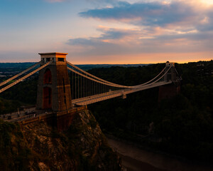 Sunset on Clifton Bridge