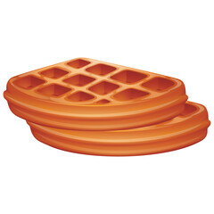 brown belgian waffle sign image