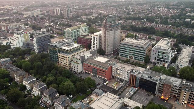 Ealing Broadway town centre towards West Ealing, London, England