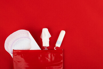 Premenstrual syndrome, women's menstruation,feminine hygiene napkin and tampon