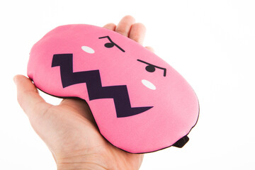 image of sleeping mask white background