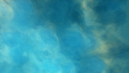 colorful space background with stars, nebula gas cloud in deep outer space, science fiction illustrarion 3d illustration
