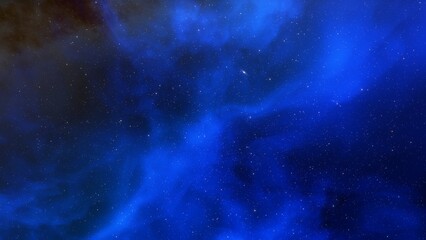 Obraz premium colorful space background with stars, nebula gas cloud in deep outer space, science fiction illustrarion 3d illustration 