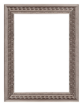 Part of golden frame for paintings, mirrors or photo isolated on white background