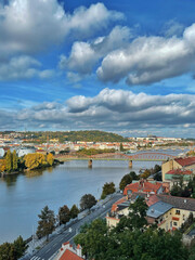 Fototapeta na wymiar Sunny autumn in Prague