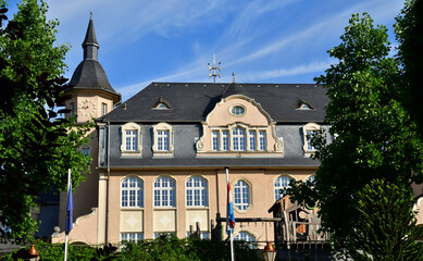 Remich; Luxembourg- august 11 2021 : picturesque city in summer