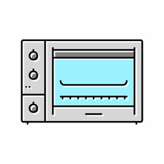 oven appliance color icon vector illustration