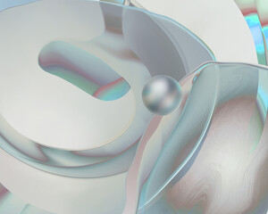 Unusual modern abstract background. Shapes, reflects.