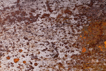 metal wall with rust. steel surface with corrosion