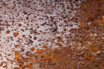 metal wall with rust. steel surface with corrosion