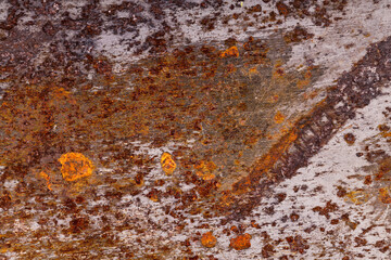 metal wall with rust. steel surface with corrosion