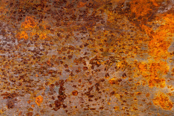 metal wall with rust. steel surface with corrosion