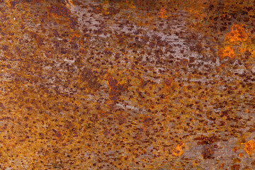 metal wall with rust. steel surface with corrosion