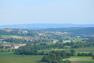 Fototapeta na wymiar Blick von Amöneburg zum Amöneburger Becken.