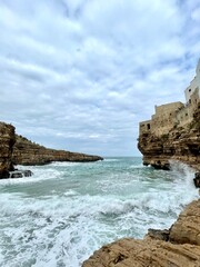 Fototapeta na wymiar Italian cliff