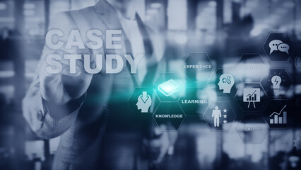 Case Study. Business, internet and tehcnology concept