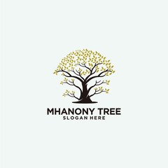 Tree logo illustration miscellaneous tree logo template symbol of strength fertility hope tree logo