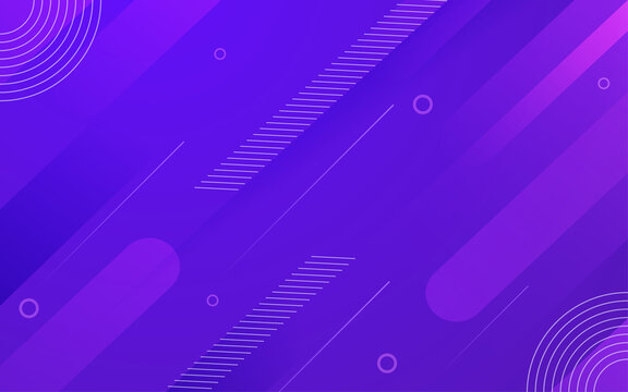 Abstract Lines On Purple Gradient Background