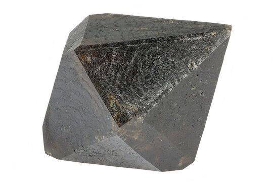 morion quartz from Montejicar, Spain isolated on white background