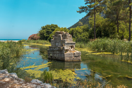Ruins of Olympos (Olimpos) Ancient City, Roman, Greek, Hellenistic ruins, Olympos, Cirali, Kemer, Antalya