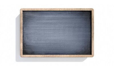 Blackboard with wooden frame - 3D illustration