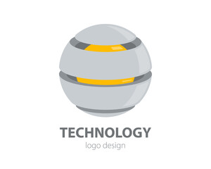 Abstract business logo design. Vector company logotype concept. Globe corporate sign for brand identity