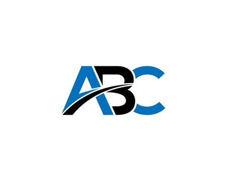 Creative ABC Letter Logo Design Concept Vector Template Symbol.
